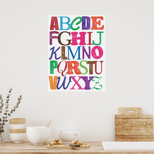 Poster Alphabet (Cuisine)