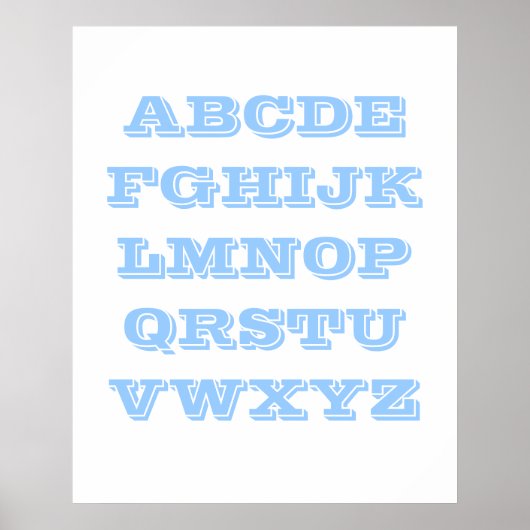 Poster Alphabet (Devant)