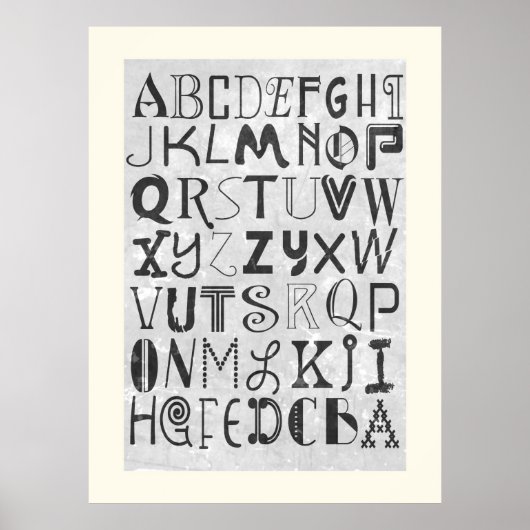 Poster Alphabet (Devant)