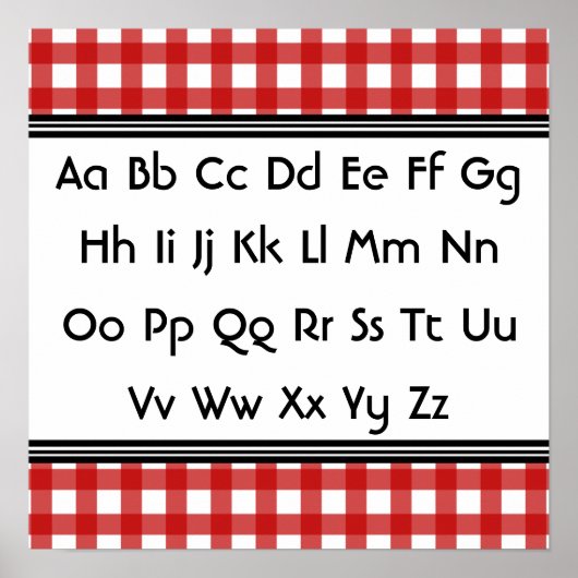 Poster Alphabet (Devant)