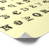 Poster Alphabet A-Z enfants École maternelle Éducative (Coin)