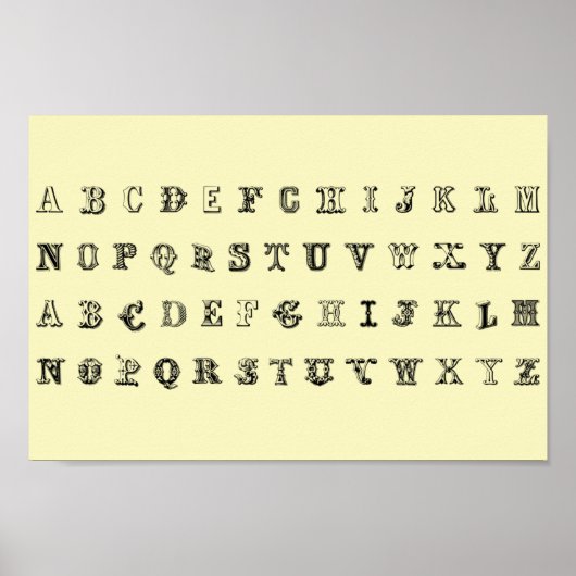 Poster Alphabet A-Z enfants École maternelle Éducative (Devant)