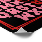 Poster Alphabet Abc I Love You Valentines Day Heart (Coin)