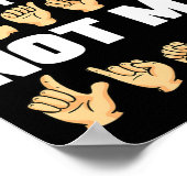 Poster Alphabet American Sing Language Asl Citation de l' (Coin)