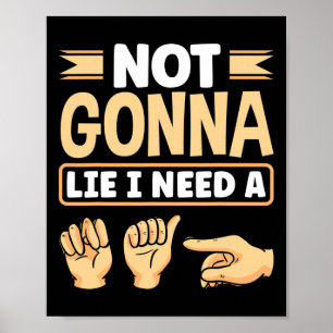 Poster Alphabet American Sing Langue Asl Enseignant J'ai