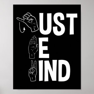 Poster Alphabet American Sing Langue Asl Enseignant Just 