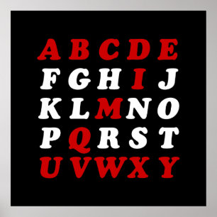 Poster Alphabet anglais