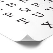 Poster alphabet anglais, ABC (Coin)