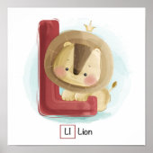 Poster Alphabet animal mignon (Devant)