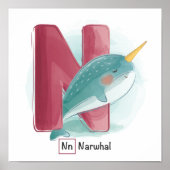 Poster Alphabet animal mignon (Devant)