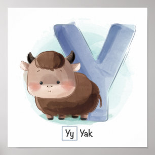 Poster Alphabet animal mignon