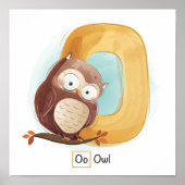 Poster Alphabet animal mignon (Devant)