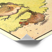 Poster Alphabet Animalier Cheval au Trot (Coin)