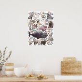 Poster Alphabet Animaux (Cuisine)