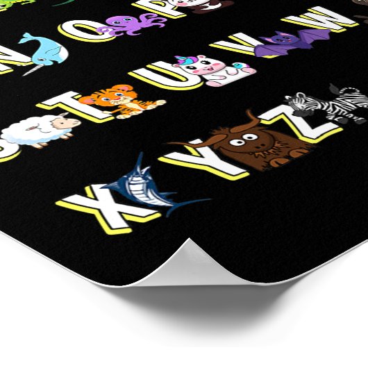 Poster Alphabet Animaux (Coin)