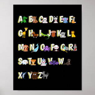 Poster Alphabet Animaux