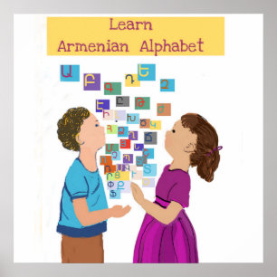 Poster Alphabet arménien