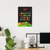 Poster Alphabet avec fruits et légumes (Bureau à domicile)