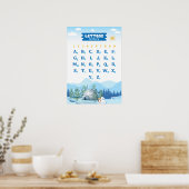 Poster Alphabet avec l'hiver (Cuisine)