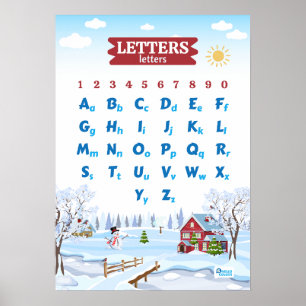 Poster Alphabet avec Noël