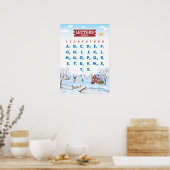 Poster Alphabet avec Noël (Cuisine)