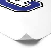 Poster Alphabet C en bleu (Coin)