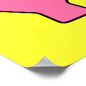 Poster Alphabet, Changer la couleur Arrière - plan (Coin)