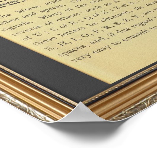 Poster Alphabet Code Morse (Coin)