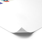 Poster alphabet de jeu de carte de nom à 8 lettres (Coin)