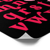 Poster Alphabet de la Saint-Valentin Abc Je T'aime Profes (Coin)