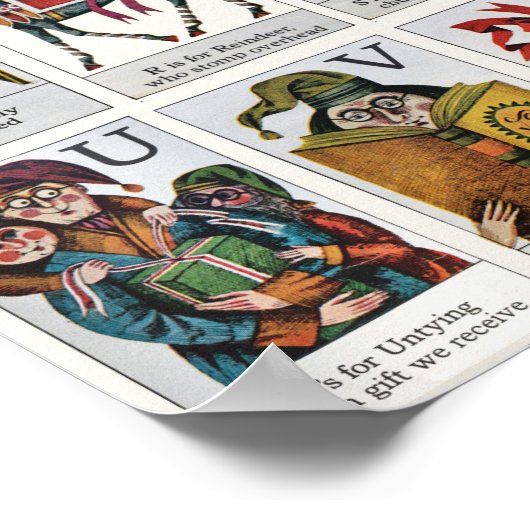 Poster Alphabet de Noël (Coin)