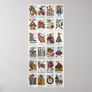 Poster Alphabet de Noël