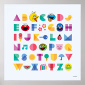 Poster Alphabet de Sesame Street (Devant)