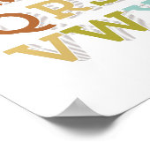 Poster alphabet de style vintage (Coin)