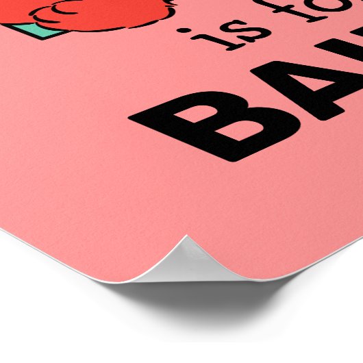 Poster Alphabet d'Elmo | B Sarcelle (Coin)