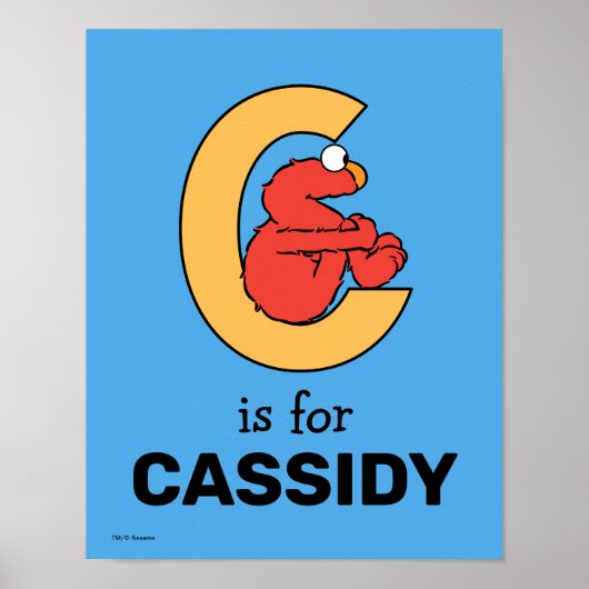 Poster Alphabet d'Elmo | C Orange (Devant)