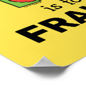 Poster Alphabet d'Elmo | F Vert (Coin)