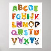 Poster Alphabet des Animaux (Devant)