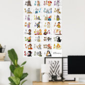 Poster Alphabet digital allemand II (Bureau à domicile)