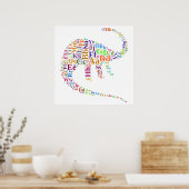 Poster alphabet Dino (Cuisine)
