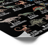 Poster Alphabet drôle de dinosaure Abc pour garçons amate (Coin)