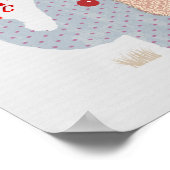 Poster Alphabet éléphant Chambre Enfant Mignon (Coin)