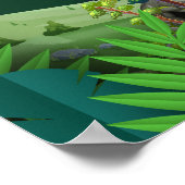 Poster Alphabet en jungle (Coin)