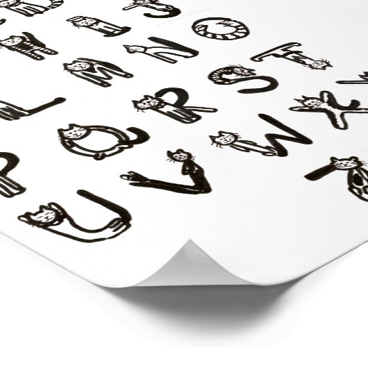 Poster - Alphabet Feline (Coin)