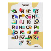 Poster Alphabet Français – Décoration Éducative (Devant)