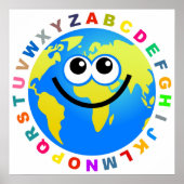 Poster Alphabet Globe (Devant)