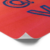 Poster Alphabet Graphique Coque supérieur Lettres Sunset (Coin)