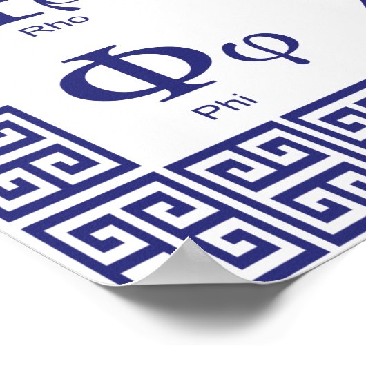 Poster alphabet grec (Coin)