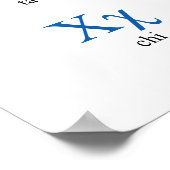 Poster Alphabet grec étroit vertical (Coin)