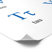 Poster Alphabet grec horizontal (Coin)